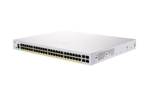 CBS250-48P-4G Cisco Business 250 Series CBS250-48P 48 x Ports 10/100/1000 PoE+ + 4 x Ports Gigabit SFP Rack-Mountable Layer 3 Managed Gigabit Ethernet Network Switch