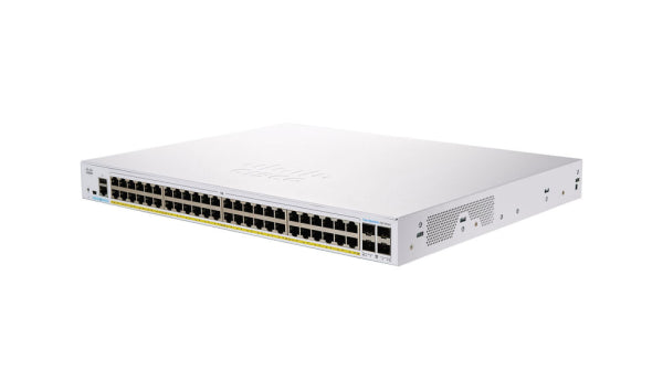 CBS250-48P-4X Cisco Business 250 Series CBS250-48P 48 x Ports 10/100/1000 PoE+ + 4 x Ports 10 Gigabit SFP+ Rack-Mountable Layer 3 Managed Gigabit Ethernet Network Switch