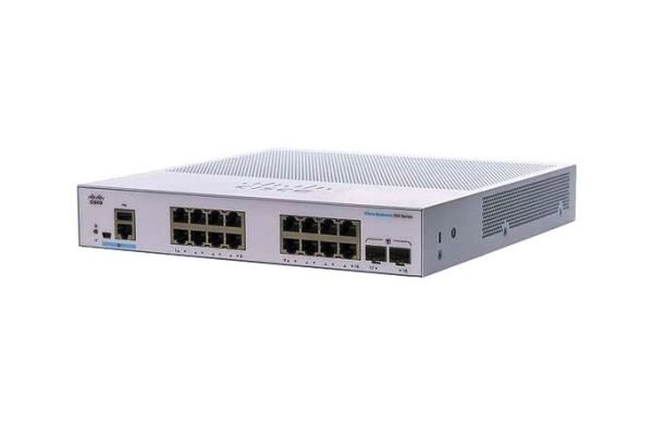 CBS350-16P-2G-NA Cisco Business PoE+ 16 x Ports 10/100/1000Base-T + 2 x SFP Layer 2 Managed Gigabit Ethernet Network Switch