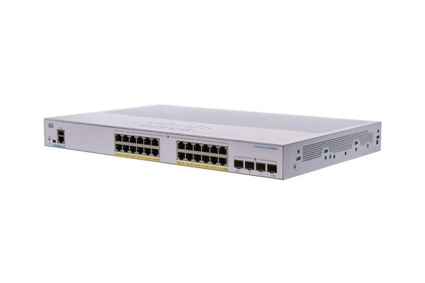CBS350-24P-4G Cisco Business 350 Series CBS350-24P-4G 24 x Ports 10/100/1000Base-T PoE+ + 4 x Ports Gigabit SFP Rack-Mountable Layer 3 Managed Gigabit Ethernet Network Switch