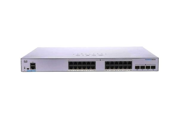 CBS350-24T-4G-NA Cisco Business 350 24 x Ports PoE+ 10/100/1000Base-T + 4 x SFP Ports Layer 2 Managed Rack-mountable Gigabit Ethernet Switch