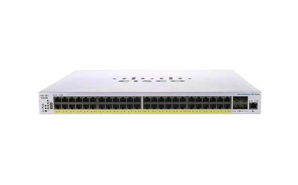 CBS350-48T-4G-NA Cisco Business 48 x 10/100/1000Base-T + 4 x SFPmini-GBIC Layer 2 Managed Gigabit Etheret Network Switch