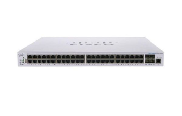 CBS350-48T-4G Cisco Business 350 Series CBS350-48T-4G 48 x Ports 10/100/1000Base-T + 4 x Ports Gigabit SFP Rack-Mountable Layer 3 Managed Gigabit Ethernet Network Switch