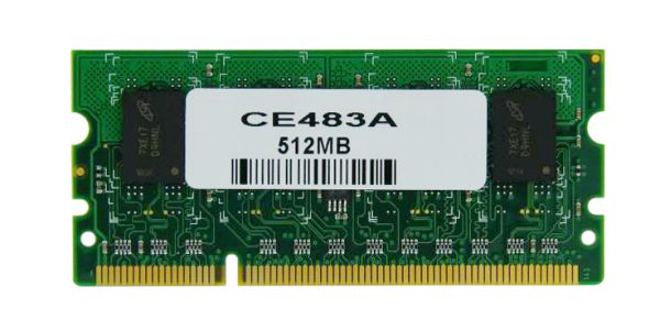 CE483-67901 HP 512MB DDR2 non-ECC Unbuffered 144-Pin SoDimm Memory Module for LaserJet P4015 Printer