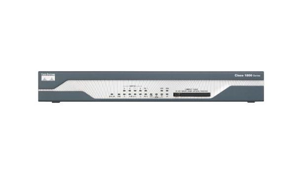 CISCO1812/K9 Cisco 1800 Series 1812 8 x Ports 10/100Base-TX + 2 x Ports 10/100Base-TX WAN + 1 x Port BRI ST WAN 1U Rack-mountable Integrated Service Security Router