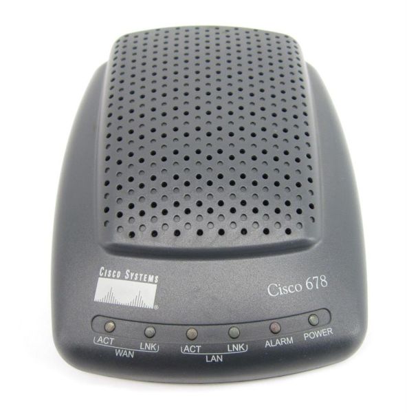CISCO678-2 Cisco 10/100Mbps Ethernet ADSL Router with Power Adapter for 678 Series