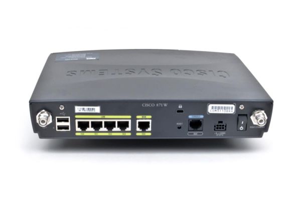 CISCO871W-G-A-K9 Cisco 870 Series 871 4 x Ports 10/100Base-TX LAN + 1 x Port 10/100Base-TX WAN Integrated Services Router