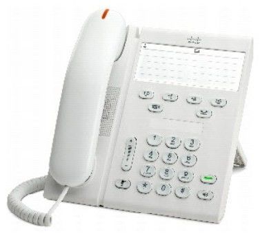 CP-6911-WL-K9 Cisco Unified 6900 Series 6911 2 x Ports 10/100Base-TX White Wall-mountable IP Phone with Standard Handset
