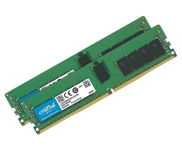 CT2K16G4RFD8266 Crucial Technology 32GB Kit (2 x 16GB) DDR4-2666MHz PC4-21300 ECC Registered CL19 288-Pin RDIMM 1.2V Dual Rank Memory Module