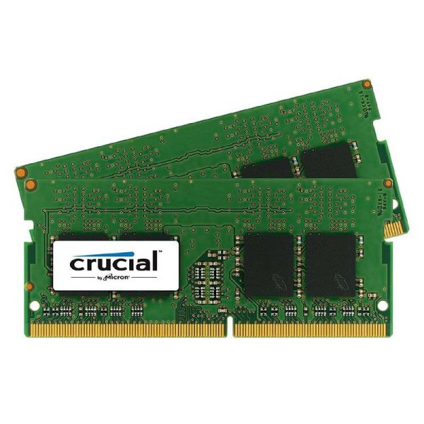 CT2K16G4SFD824A Crucial Technology 32GB Kit (2 X 16GB) DDR4-2400MHz PC4-19200 non-ECC Unbuffered CL17 260-Pin SoDimm 1.2V Dual Rank Memory