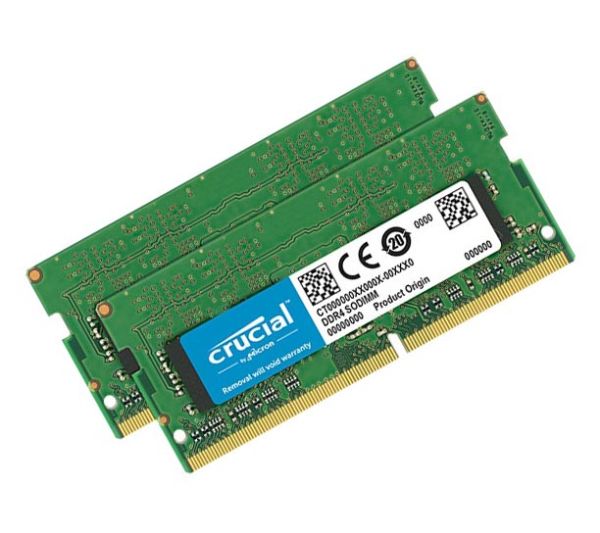 CT2K16G4SFD8266 Crucial Technology 32GB Kit (2 x 16GB) DDR4-2666MHz PC4-21300 non-ECC Unbuffered CL19 260-Pin SoDimm 1.2V Dual Rank Memory