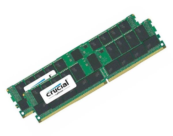 CT2K32G4RFD4266 Crucial Technology 64GB Kit (2 x 32GB) DDR4-2666MHz PC4-21300 ECC Registered CL19 288-Pin RDIMM 1.2V Dual Rank Memory Module