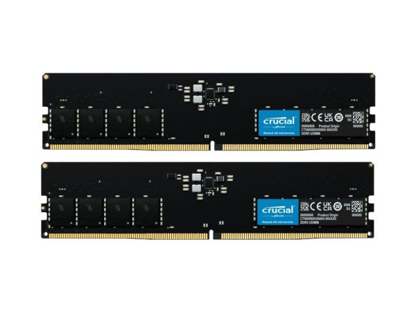 CT2K32G52C42U5 Crucial (2x32GB) 64GB DDR5-5200 UDIMM Memory Kit