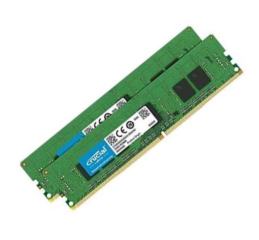 CT2K4G4RFS8266 Crucial Technology 8GB Kit (2 X 4GB) DDR4-2666MHz PC4-21300 ECC Registered CL19 288-Pin DIMM 1.2V Single Rank Memory