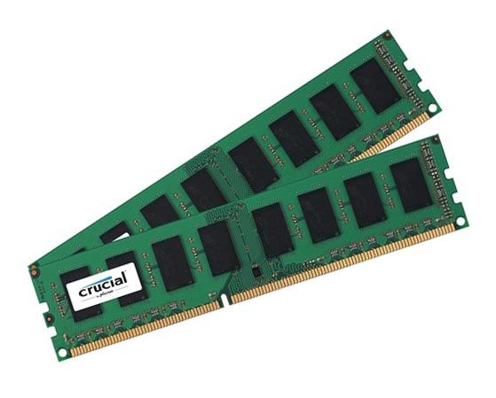 CT2K51264BD160BJ Crucial Technology 8GB Kit (2 X 4GB) DDR3-1600MHz PC3-12800 non-ECC Unbuffered CL11 240-Pin DIMM 1.35V Low Voltage Memory