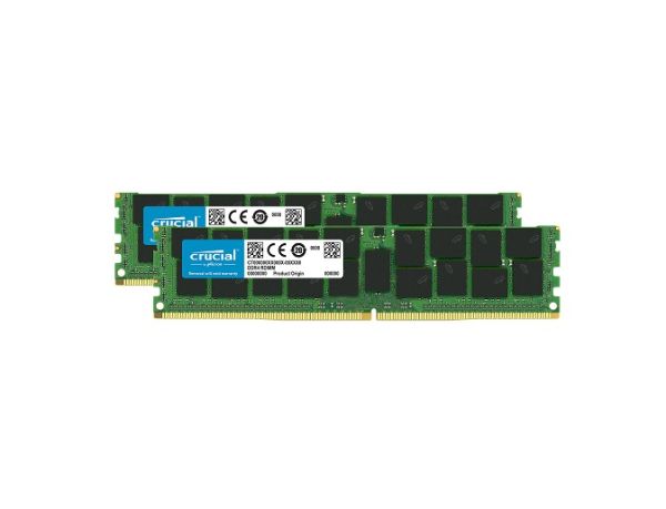 CT2K64G4LFQ4266 Crucial Technology 128GB Kit (2 X 64GB) DDR4-2666MHz PC4-21300 ECC Registered CL19 288-Pin LR-DIMM 1.2V Quad Rank Memory