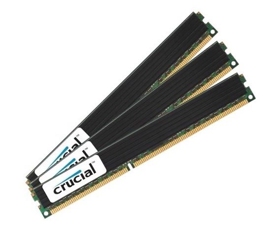 CT3KIT51272BW1339 Crucial Technology 12GB Kit (3 X 4GB) DDR3-1333MHz PC3-10600 ECC Registered CL9 240-Pin DIMM Dual Rank Memory