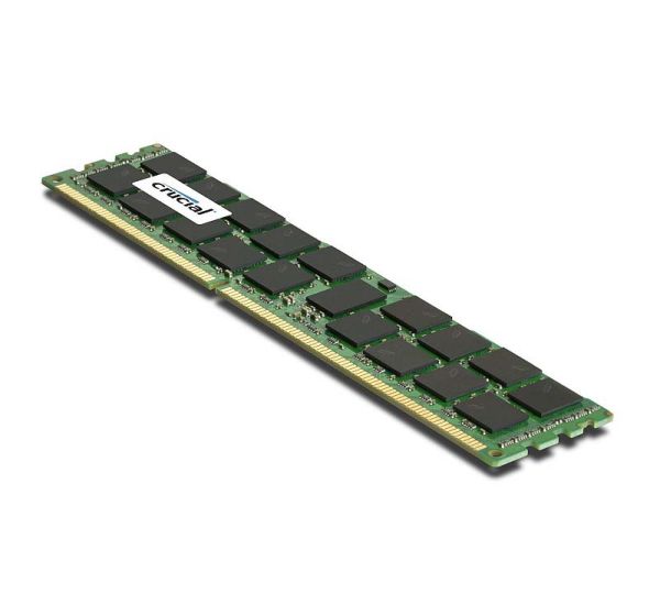 CT4G3ERSLS4160B Crucial Technology 4GB DDR3-1600MHz PC3-12800 ECC Registered CL11 240-Pin DIMM 1.35V Low Voltage Single Rank Memory Module
