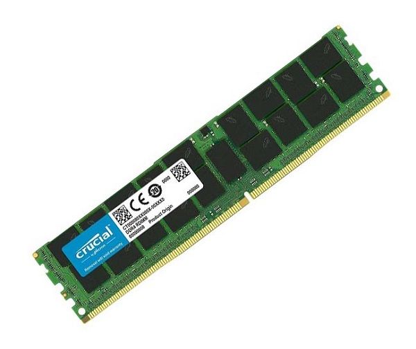 CT4G4RFS8266 Crucial Technology 4GB DDR4-2666MHz PC4-21300 ECC Registered CL19 288-Pin DIMM 1.2V Single Rank Memory Module
