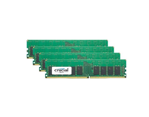 CT4K16G4RFS4266 Crucial Technology 64GB Kit (4 x 16GB) DDR4-2666MHz PC4-21300 ECC Registered CL19 288-Pin RDIMM 1.2V Single Rank Memory Module