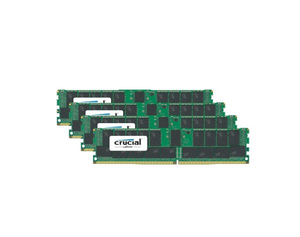 CT4K32G4RFD4266 Crucial Technology 128GB Kit (4 x 32GB) DDR4-2666MHz PC4-21300 ECC Registered CL19 288-Pin RDIMM 1.2V Dual Rank Memory Module