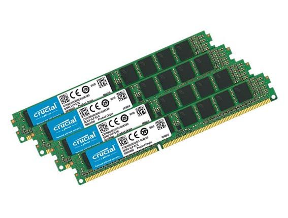 CT4K8G4RFD8266 Crucial Technology 32GB Kit (4 x 8GB) DDR4-2666MHz PC4-21300 ECC Registered CL19 288-Pin RDIMM 1.2V Dual Rank Memory Module