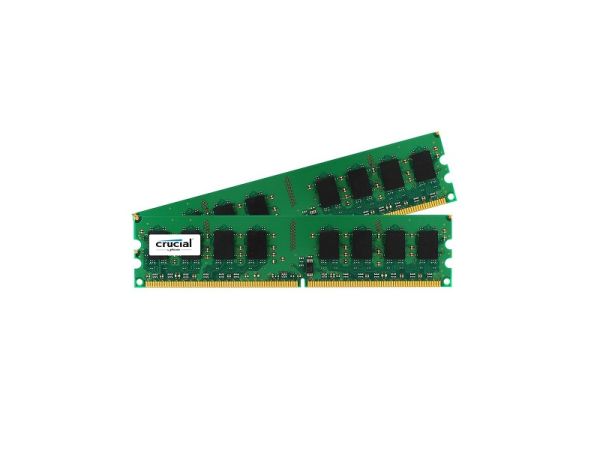 CT853997 Crucial Technology 2GB Kit (2X1GB) DDR2-1066MHz PC2-8500 non-ECC Unbuffered CL7 240-Pin DIMM Memory