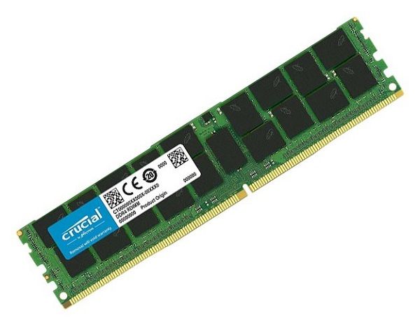 CT8G4WFD8266 Crucial Technology 8GB DDR4-2666MHz PC4-21300 ECC Unbuffered CL19 288-Pin DIMM 1.2V Dual Rank Memory Module