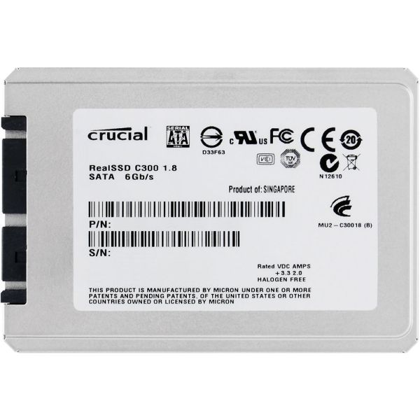 CTFDDAA064MAG-1G1 Crucial Technology RealSSD C300 64 GB Internal Solid State Drive - 1.8 - SATA/600