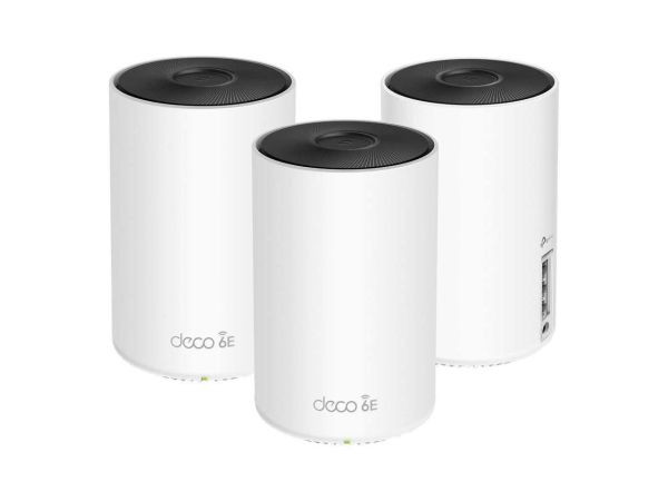 DECO AXE5300 TP-Link Wi-Fi 6E Tri-Band Whole-Home Mesh Wi-Fi System 3-Pack