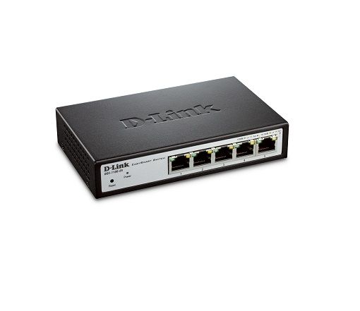 DES-1005P D-Link 5-Port 10/100/1000Base-T Unmanaged Fast Ethernet Switch