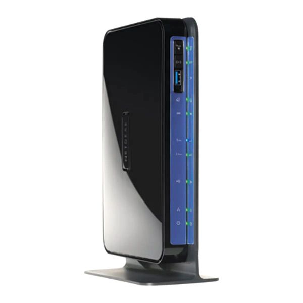 DGND3700v2 Netgear DGND3700 v2 4 x Ports 1000Base-T LAN + 1 x Port RJ-45 WAN 600Mb/s IEEE 802.11a/n 5.0GHz Dual Band Gigabit Wireless Modem Router