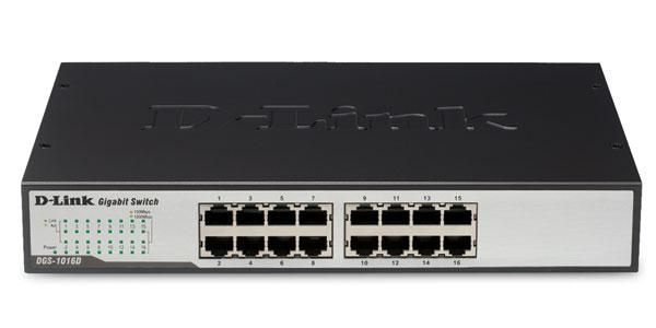 DGS-1016D D-Link 16 x Ports RJ-45 1GBase-T Layer 2 Unmanaged Gigabit Ethernet Network Switch