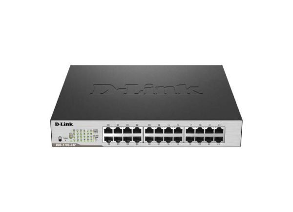 DGS-1100-24P D-Link 12-Ports 10/100/1000Mbps PoE + 12-Ports 10/100/1000Mbps Stackable Ethernet Switch
