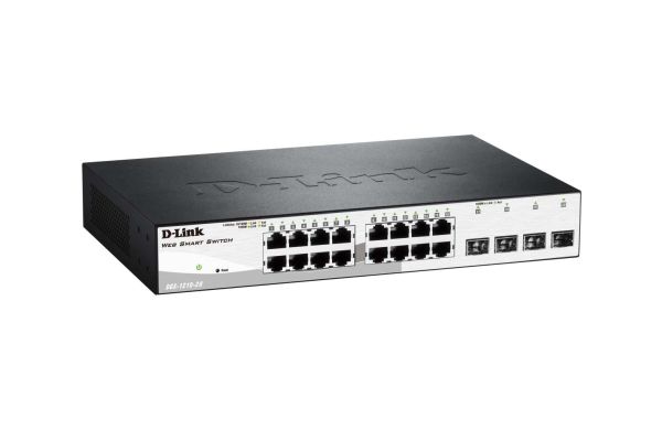 DGS-1210-20 D-Link 16-Port 10/100/1000 Managed Gigabit Ethernet Switch with 4 Gigabit SFP Ports