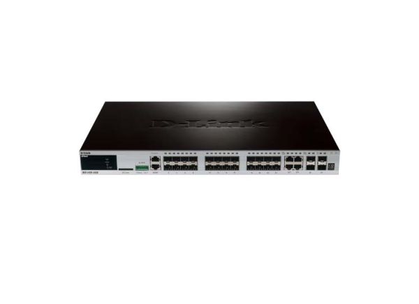 DGS-3420-28SC D-Link 20-Port 128Gb/s 10-Gigabit SFP+ Rack Mountable Gigabit Ethernet Switch