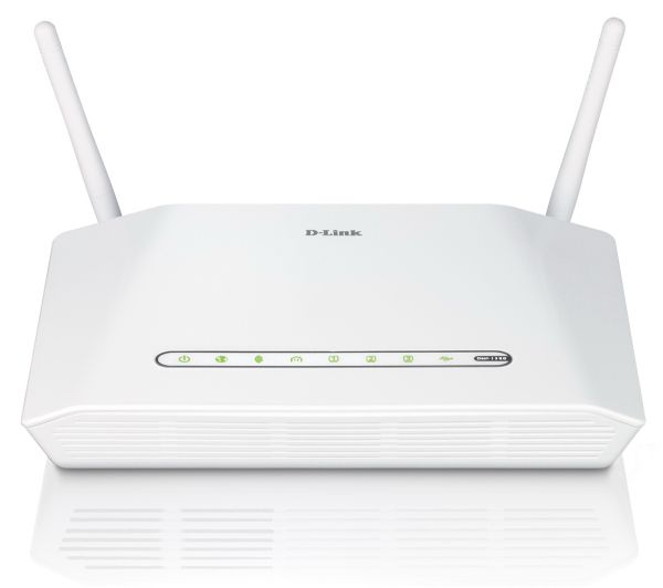 DHP-1320 D-Link Wireless Router IEEE 802.11n 2 x Antenna ISM Band 300 Mbps Wireless Speed 3 x Network Port 1 x Broadband Port USB (Re