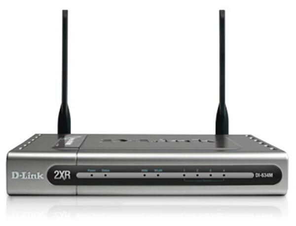 DI-634M D-Link AirPlus Xtreme G 108G MIMO Wireless Router 4 x 10/100Base-TX, 1 x 10/100Base-TX IEEE 802.11b/g Wireless Router