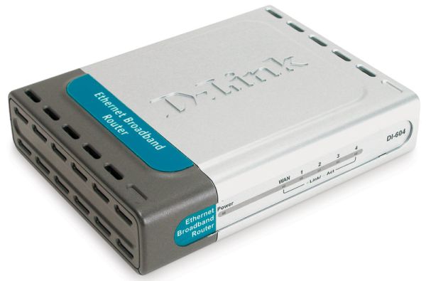 DI604 D-Link Express EtherNetwork 4-Ports 10/100Base-TX LAN Broadband Router