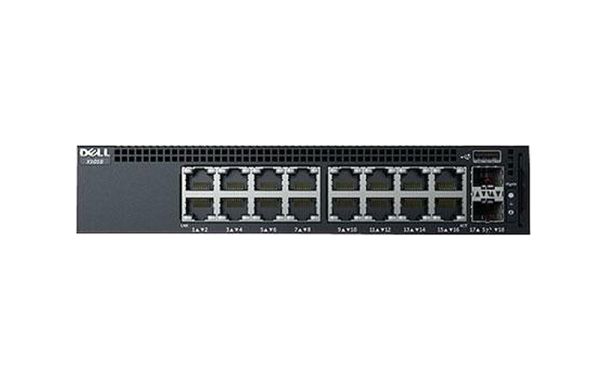 DN_X1018P_1.1 Dell Networking X1018P 16 x Ports PoE 10/100/1000Base-T + 2 x SFP Ports Layer 2 Managed 1U Rack-mountable Gigabit Ethernet Network Switch
