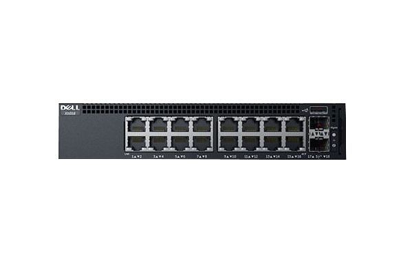 DNX1018P Dell Networking X1018P 16 x Ports PoE 10/100/1000Base-T + 2 x SFP Ports Layer 2 Managed 1U Rack-mountable Gigabit Ethernet Network Switch