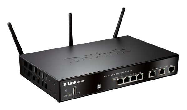 DSR-500N D-Link Wireless Router IEEE 802.11n (draft) 3 x Antenna Yes No 54Mbps Wireless Speed 4 x Network Port 2 x Broadband Port Yes Rack-mountable