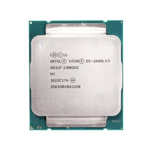 E5-2608L-V3 Intel Xeon E5-2608LV3 6-Core 2.00GHz 6.40GT/s QPI 15MB L3 Cache Socket LGA2011-3 Processor