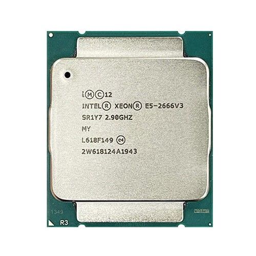 E5-2666-V3 Intel Xeon E5-2666V3 10-Core 2.90GHz 5.00GT/s DMI 25MB L3 Cache Socket LGA2011-3 Processor