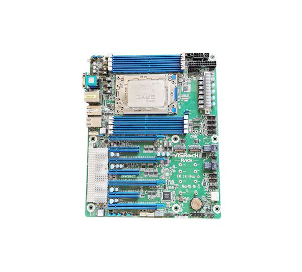EPYCD8-2T ASRock Rack Single Socket SP3/ DDR4/ SATA3 / USB3.1/ V&2GbE/ ATX Motherboard