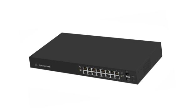 ES-16-150W Ubiquiti EdgeSwitch 16-Port 150-Watt Managed PoE+ Gigabit Switch with SFP