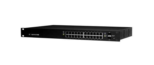 ES-24-500W Ubiquiti EdgeSwitch 24-Port 500-Watt Managed PoE+ Gigabit Switch with SFP