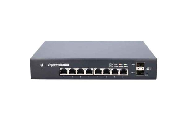ES-8-150W Ubiquiti EdgeSwitch 8-Port 150-Watt Managed PoE+ Gigabit Switch with SFP