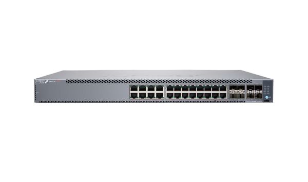 EX4100-24MP Juniper EX4100 Series EX4100-24MP 24 x Ports PoE 10/100/1000Base-T + 4 x 10GbE Uplink Ports + 4 x 25GbE Stacking/Uplink Ports Layer 3 Managed 1U Rack-mountable Gigabit Ethernet Network Switch