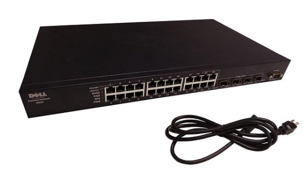 0F5406 Dell PowerConnect 5324 24-Ports 10/100/1000 + 4 x Shared SFP Gigabit Ethernet Switch
